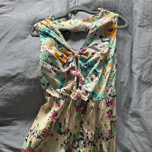 Zimmermann floral front tie dress